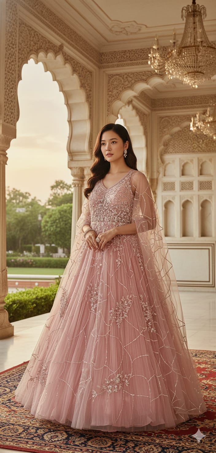 PARTY WEAR RECEPTION, FUNCTIONAL GOWN