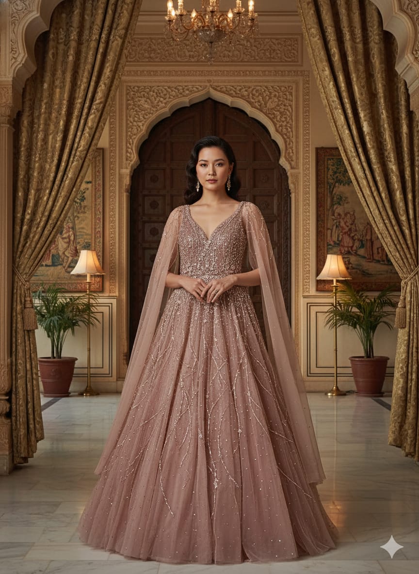 RECEPTION,ENGAGEMENT PARTY WEAR GOWN