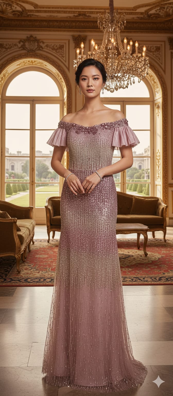 WESTERN FUNCTIONAL PARTY WEAR GOWN