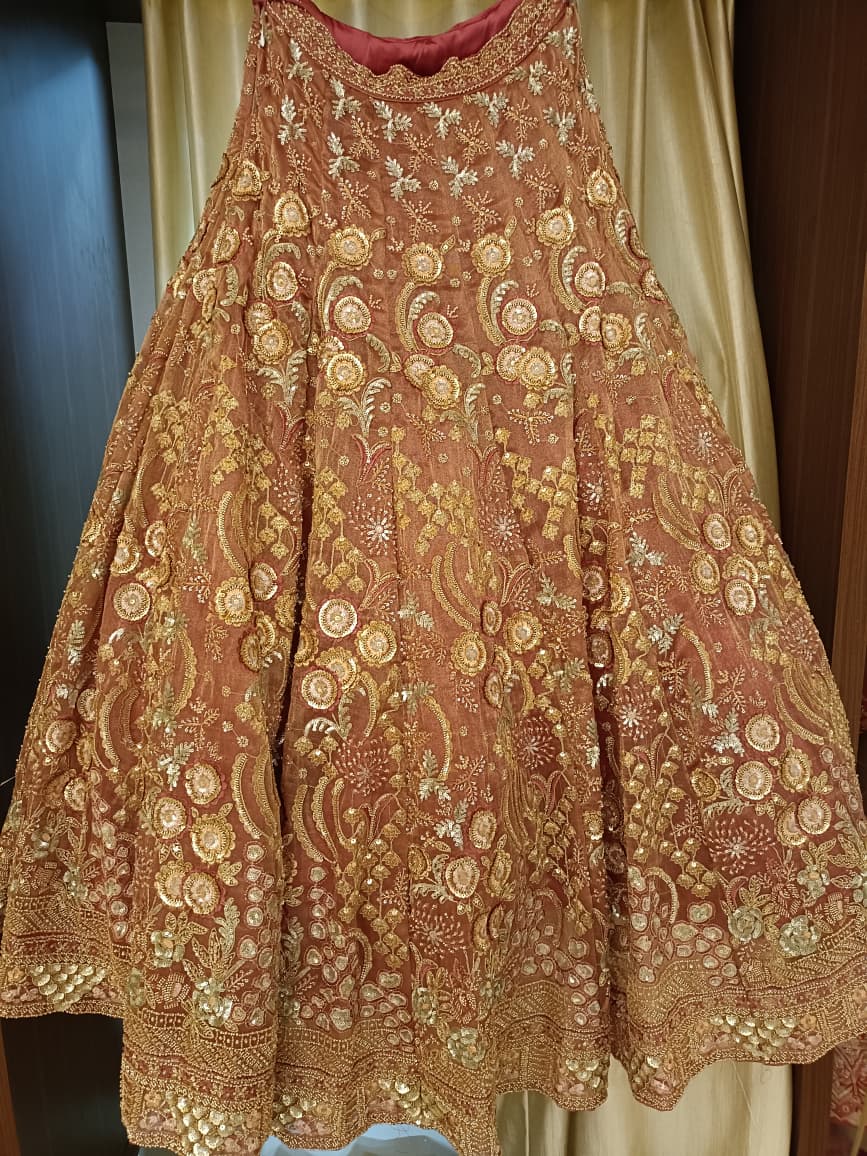 RECEPTION,FUNCTIONAL,BRIDAL PARTY WEAR LEHENGA CHOLI