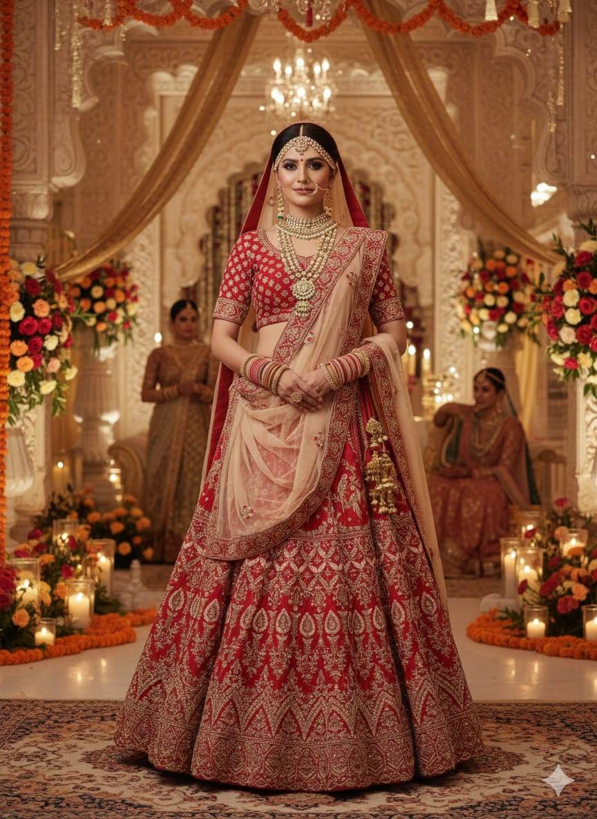 WEDDING BRIDAL LEHENGA CHOLI