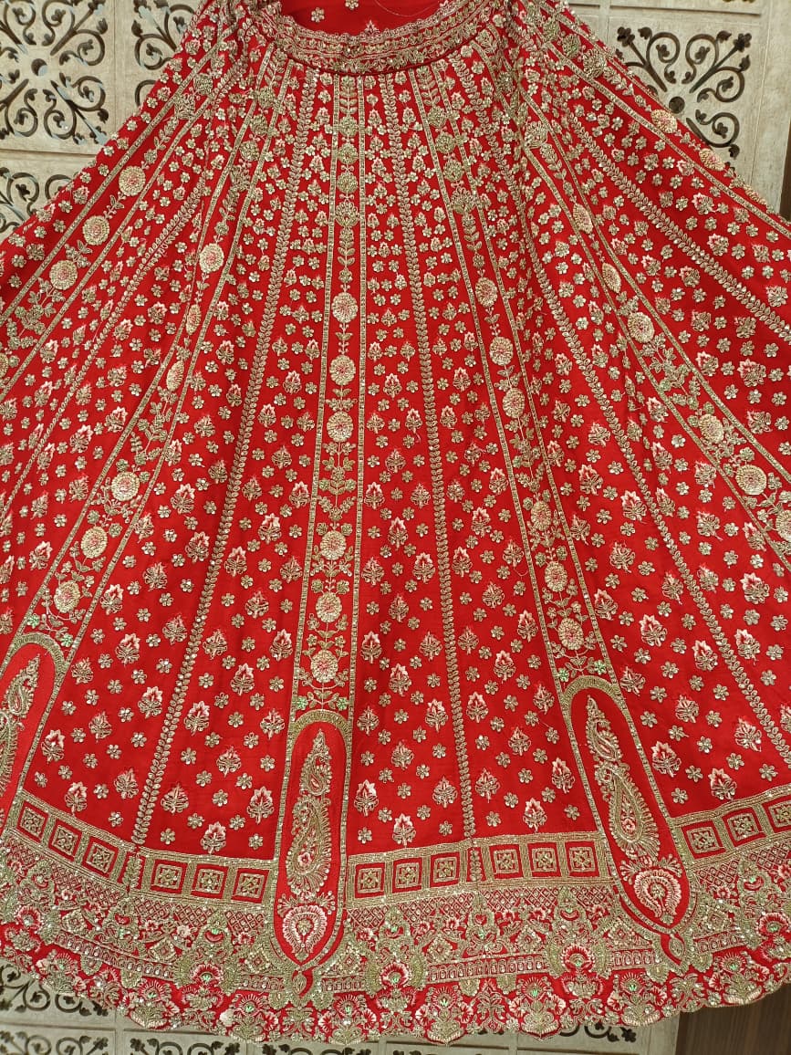 WEDDING,RECEPTION BRIDAL LEHENGA CHOLI