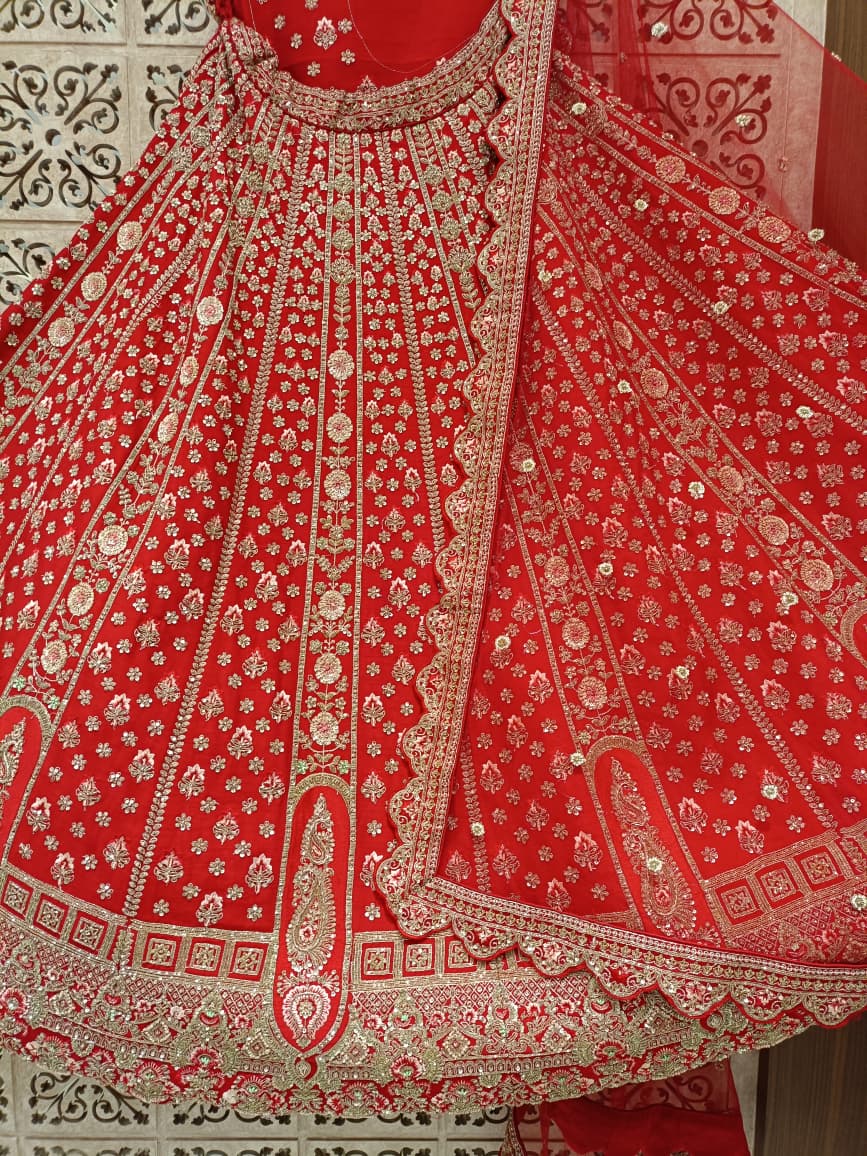WEDDING,RECEPTION BRIDAL LEHENGA CHOLI