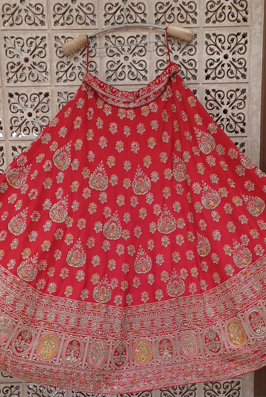 WEDDING,RECEPTION PARTY WEAR  LEHENGA CHOLI