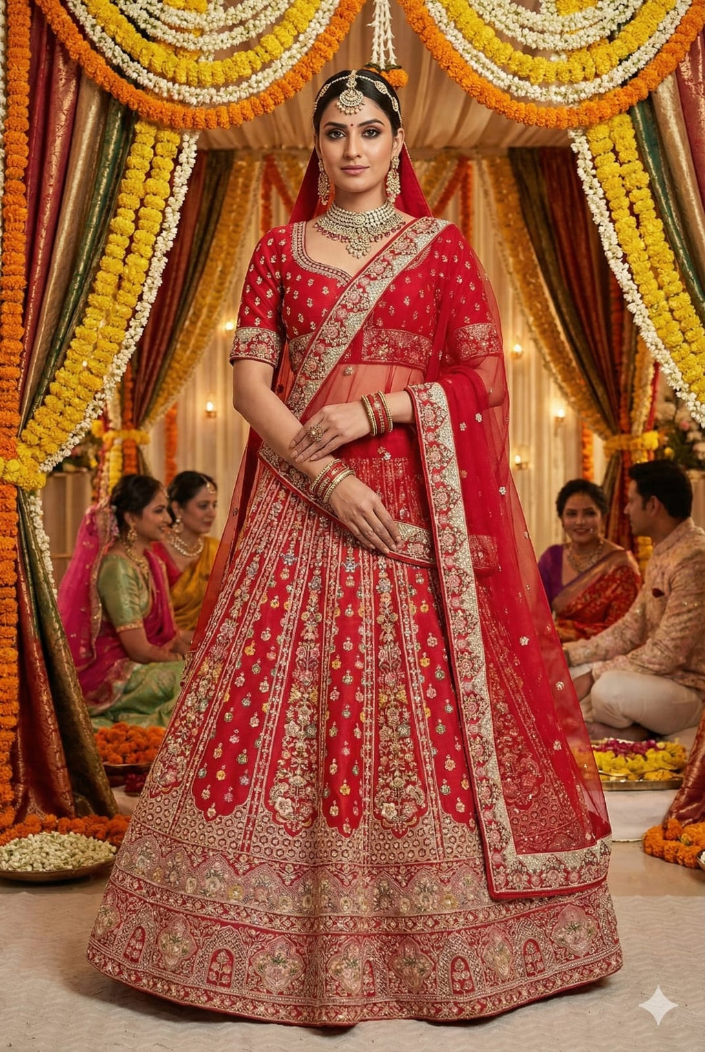 WEDDING,RECEPTION BRIDAL LEHENGA CHOLI
