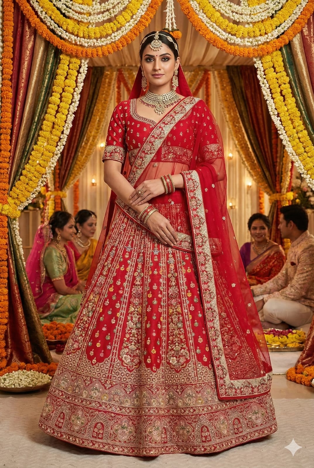 WEDDING,RECEPTION BRIDAL LEHENGA CHOLI