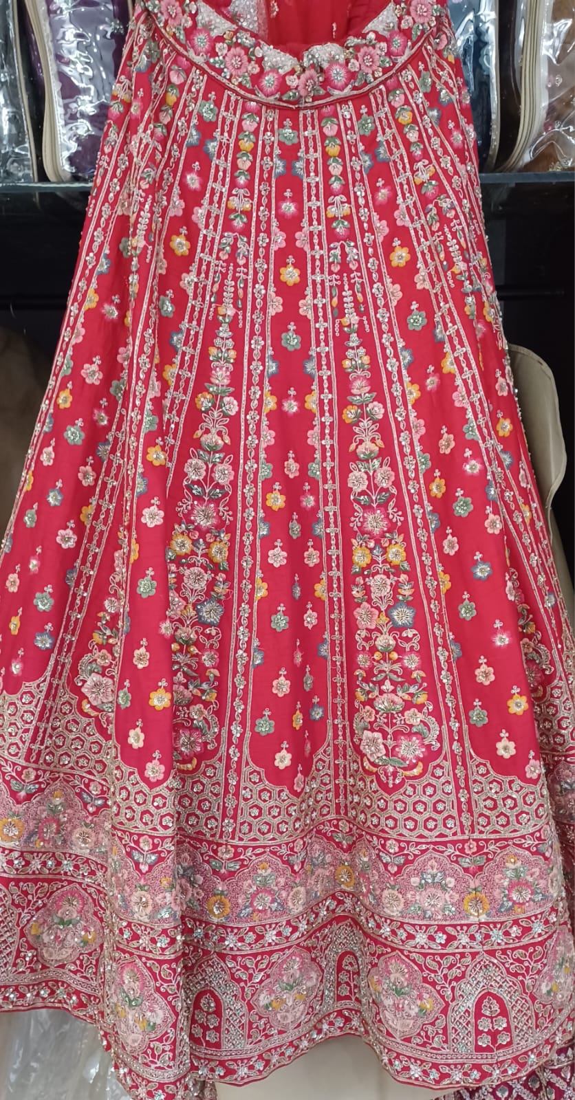 WEDDING,RECEPTION BRIDAL LEHENGA CHOLI