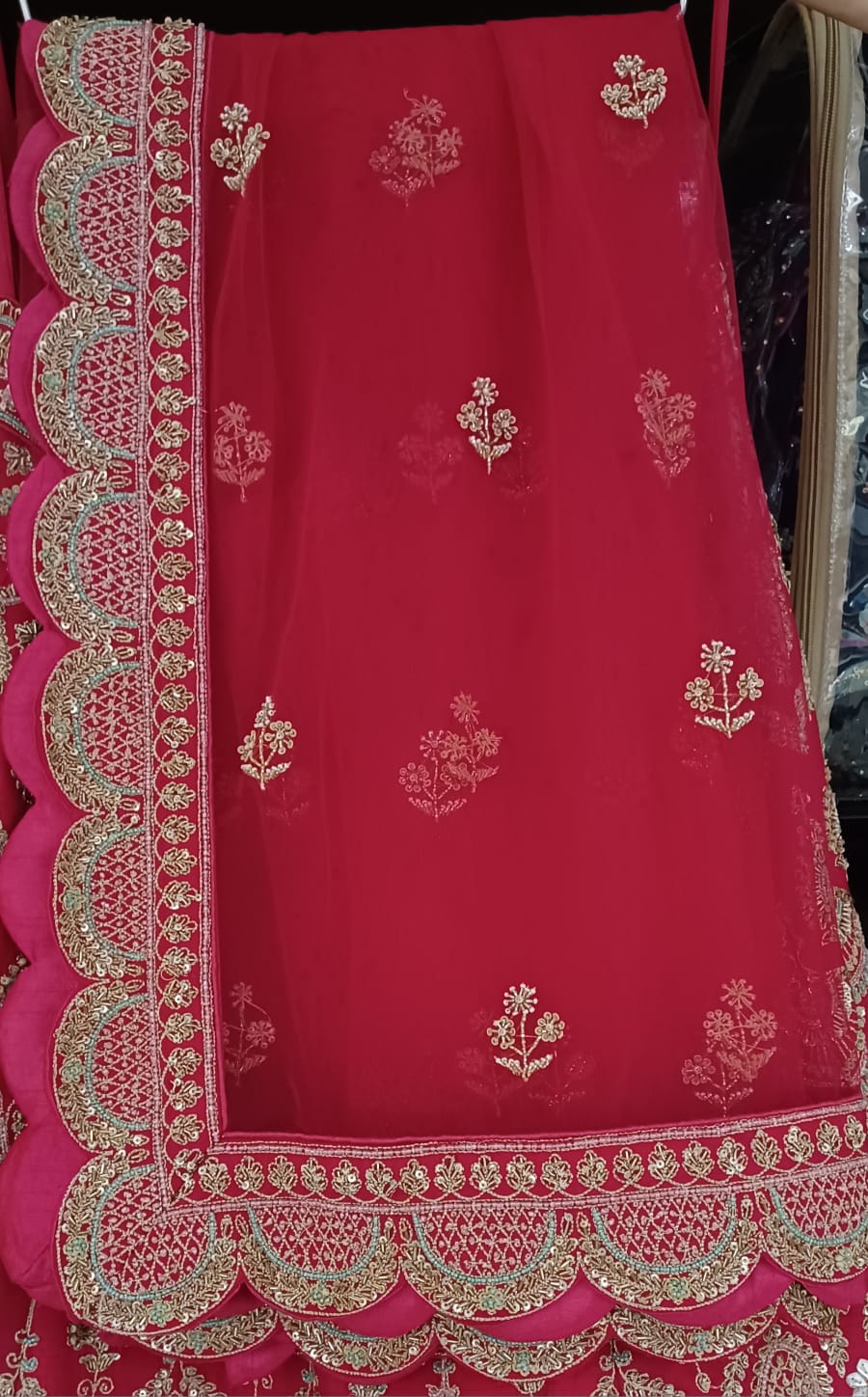 WEDDING,RECEPTION,PARTY WEAR LEHENGA CHOLI