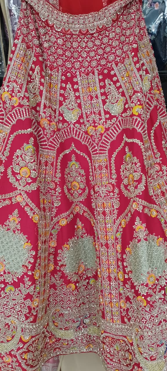 WEDDING,RECEPTION BRIDAL LEHENGA CHOLI
