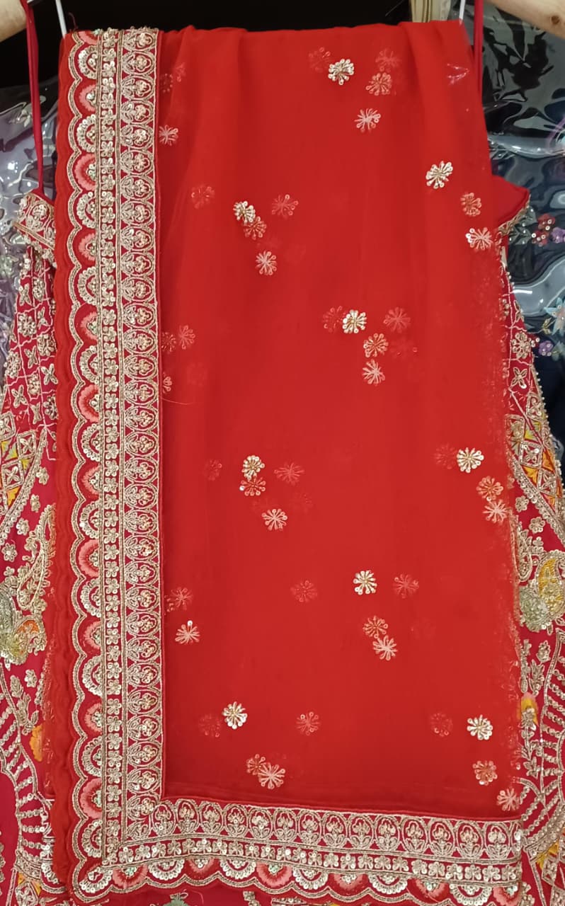 WEDDING,RECEPTION BRIDAL LEHENGA CHOLI