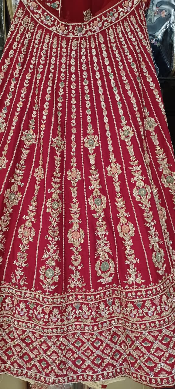 WEDDING,RECEPTION BRIDAL PARTY WEAR LEHENGA CHOLI