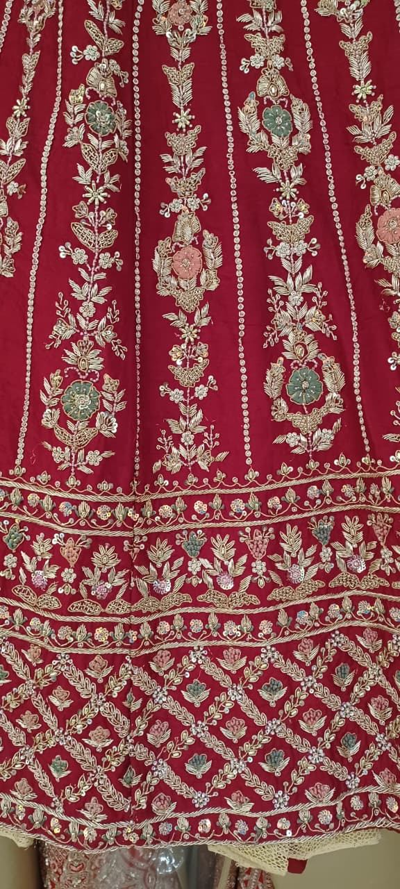 WEDDING,RECEPTION BRIDAL PARTY WEAR LEHENGA CHOLI