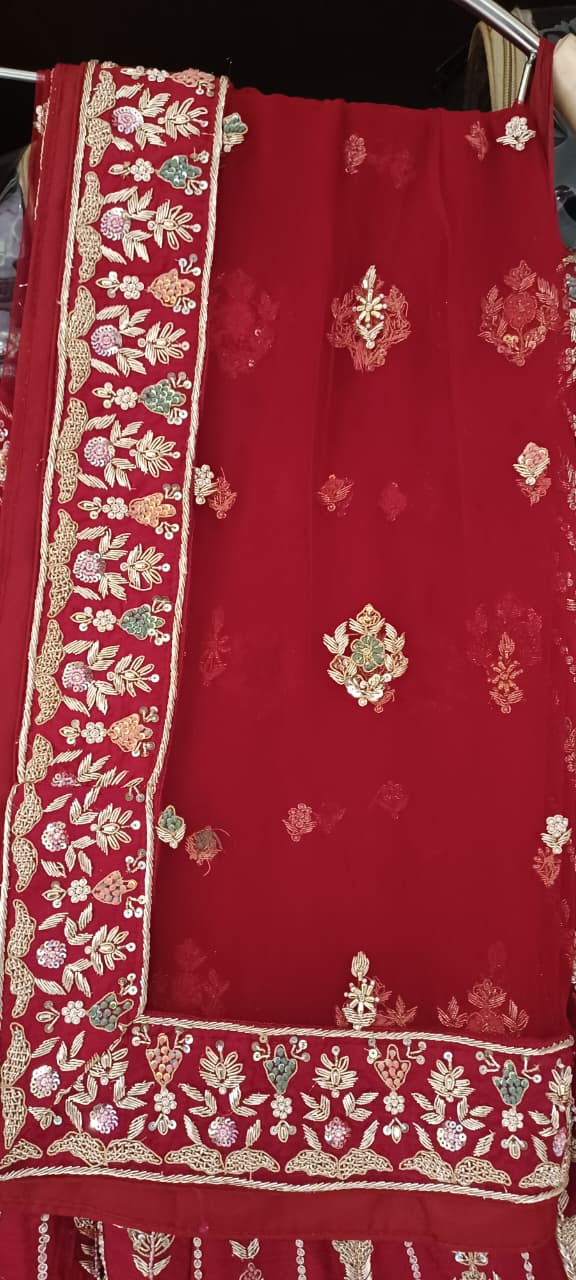 WEDDING,RECEPTION BRIDAL PARTY WEAR LEHENGA CHOLI