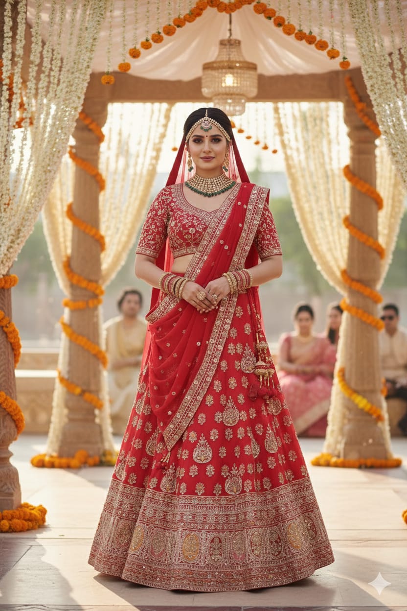 BRIDAL RECEPTION LEHENGA CHOLI