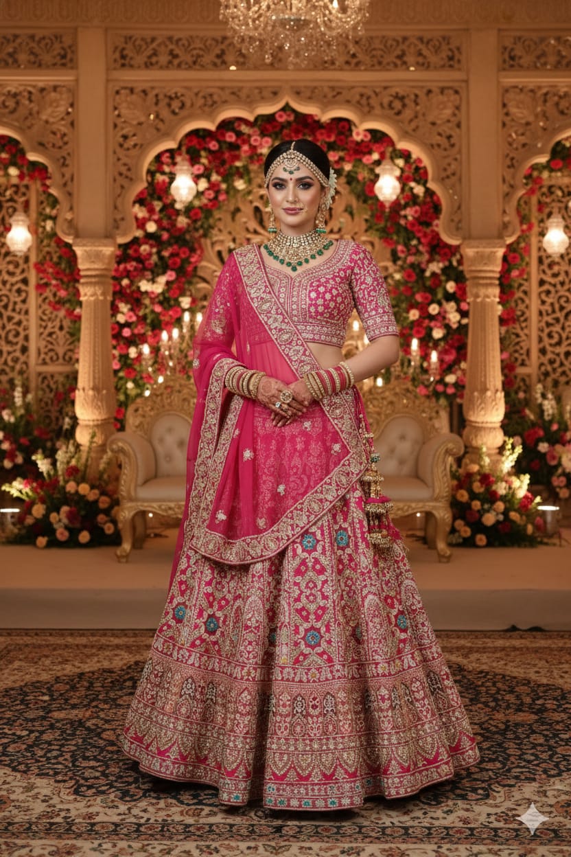 WEDDING,FUNCTIONAL BRIDAL LEHENGA CHOLI