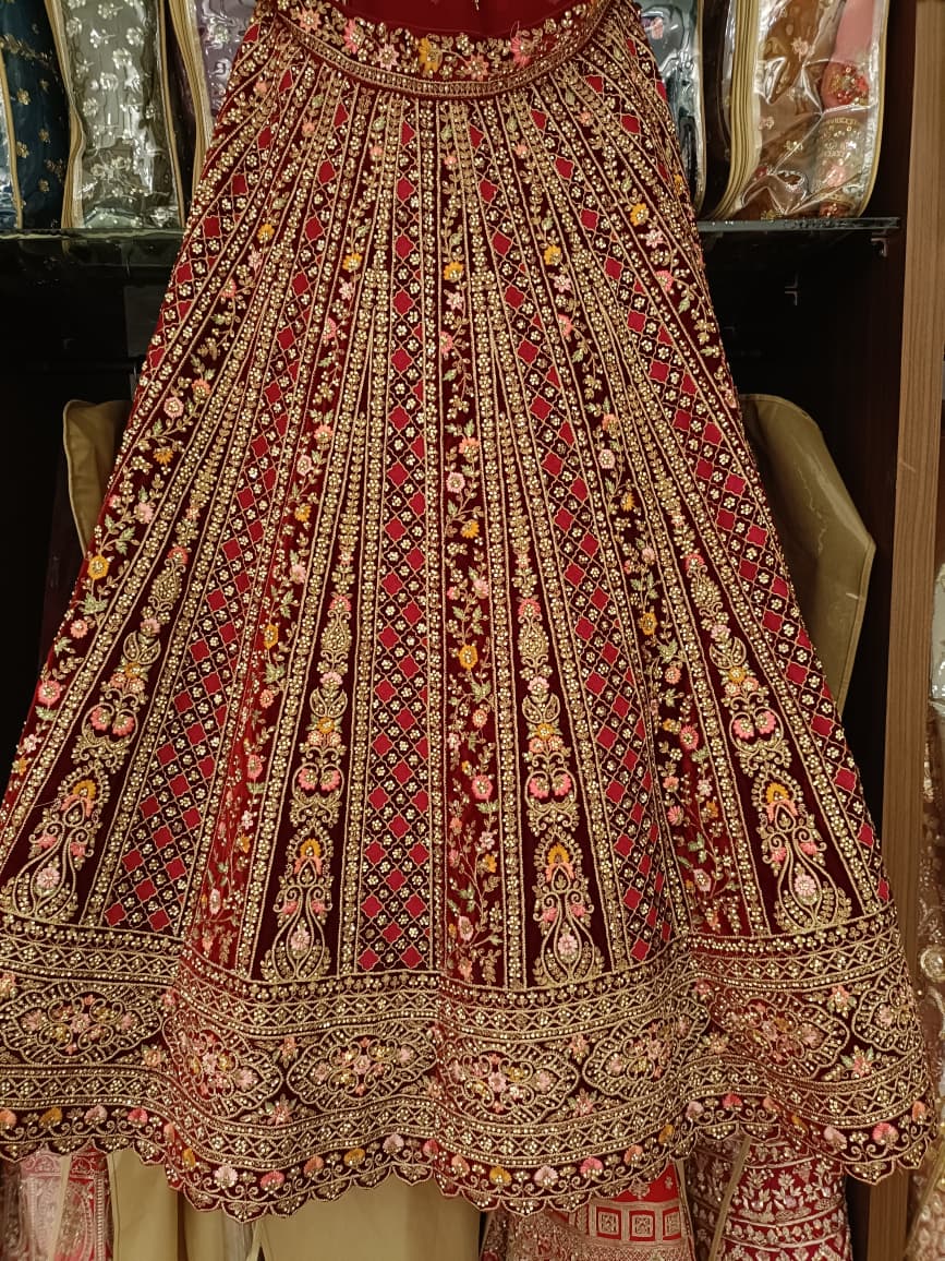 BRIDAL WEDDING,RECEPTION LEHENGA CHOLI