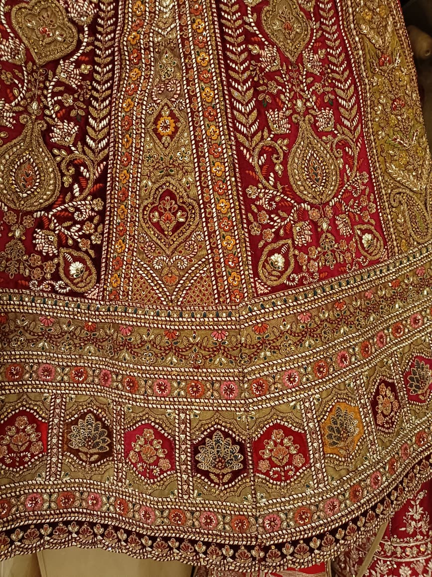 WEDDING,RECEPTION BRIDAL LEHENGA CHOLI