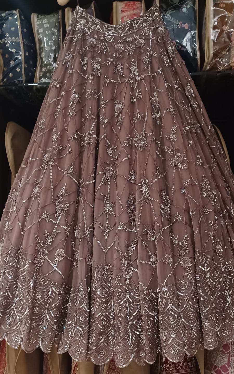 WEDDING,RECEPTION,FUNCTIONAL PARTY WEAR BRIDAL LEHENGA