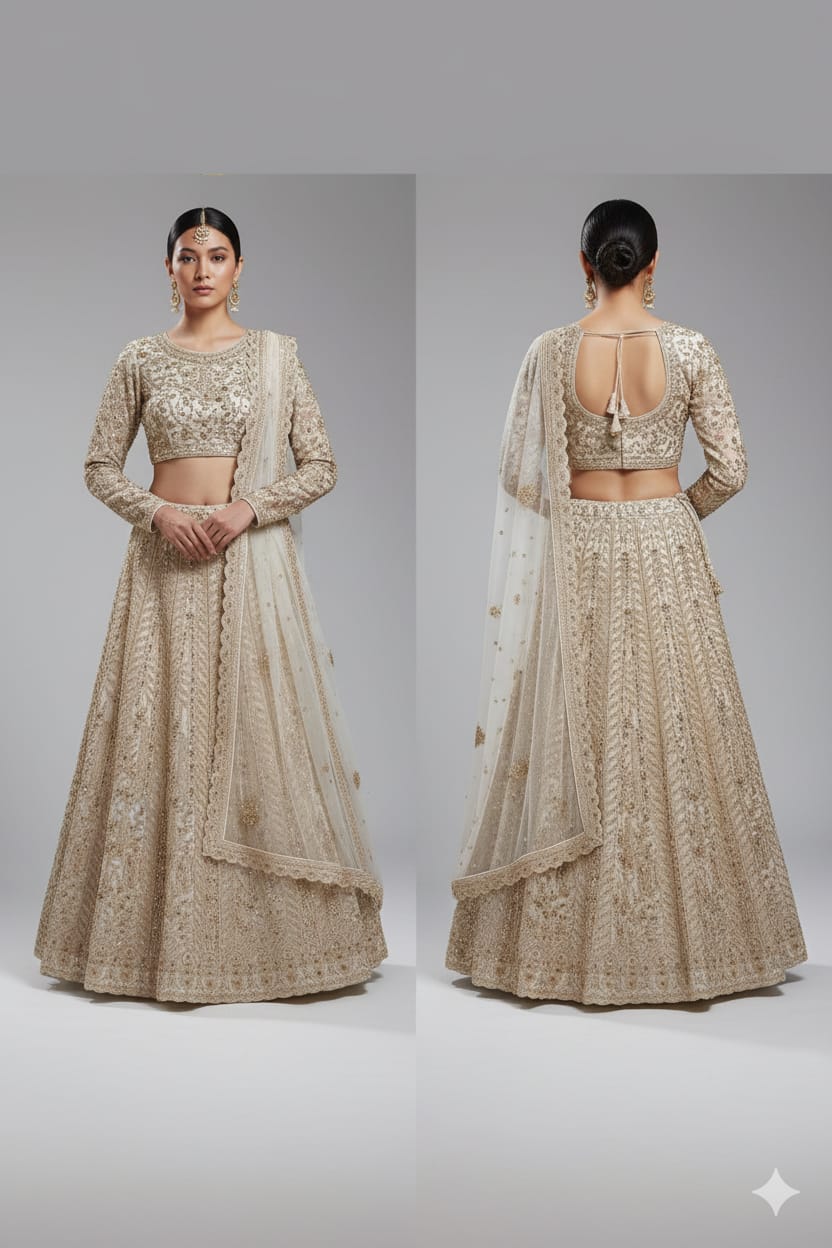 WEDDING,RECEPTION,FUNCTIONAL WEAR LEHENGA CHOLI