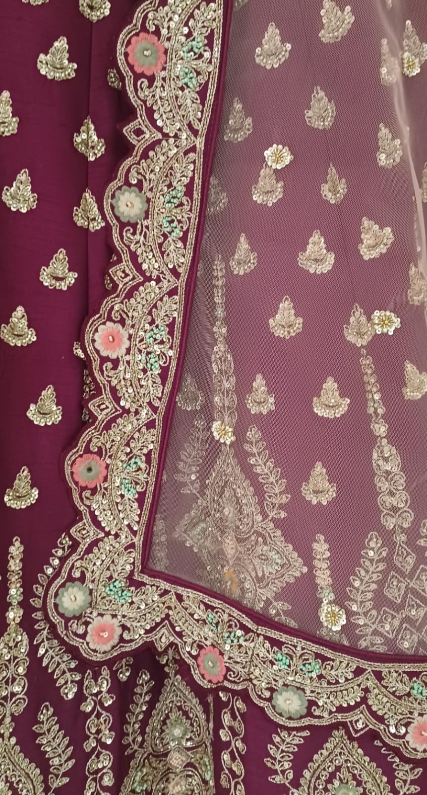 WEDDING,RECEPTION.FUNCTIONAL BRIDAL LEHENGA CHOLI