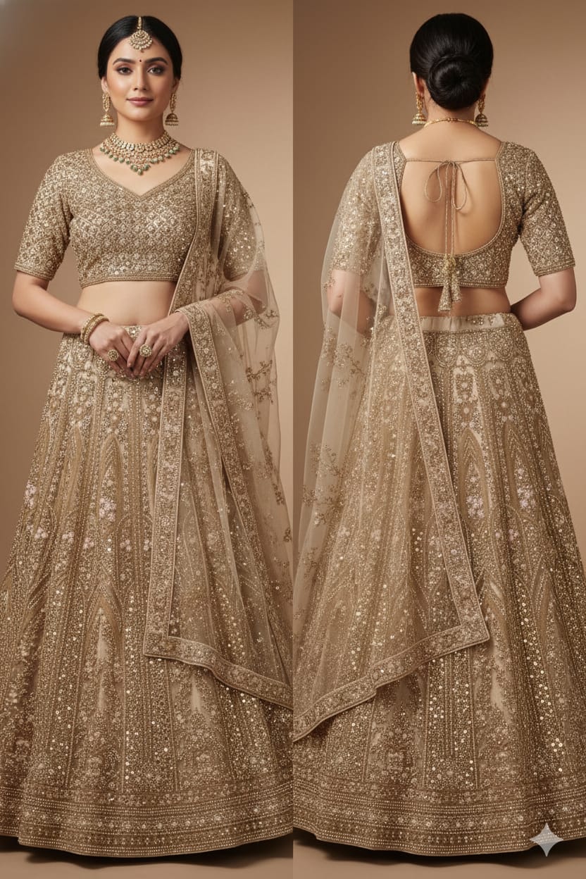 WEDDING,RECEPTION,FUNCTIONAL BRIDAL LEHENGA CHOLI