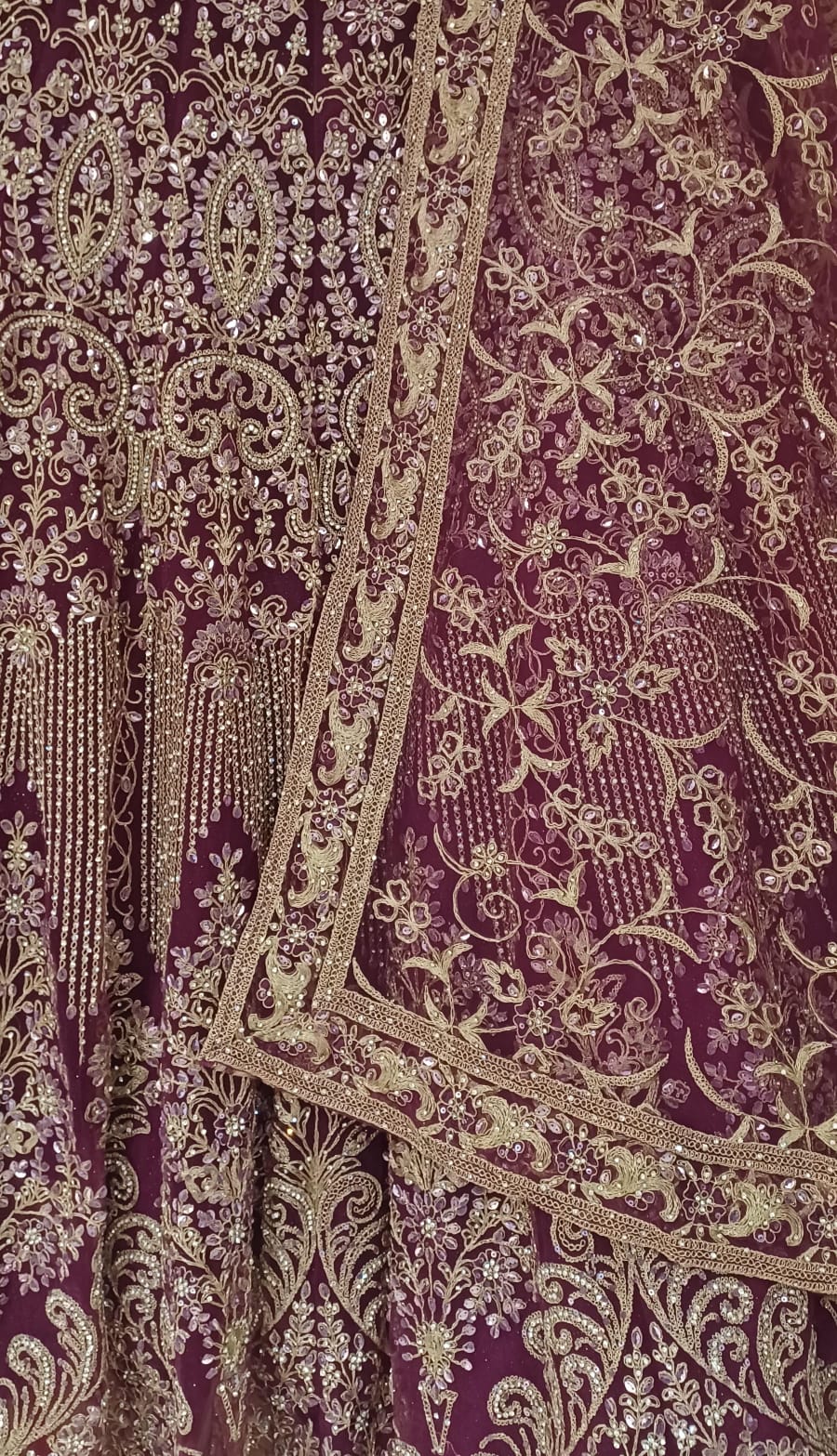 WEDDING,RECEPTION,BRIDAL PARTY WEAR LEHENGA CHOLI