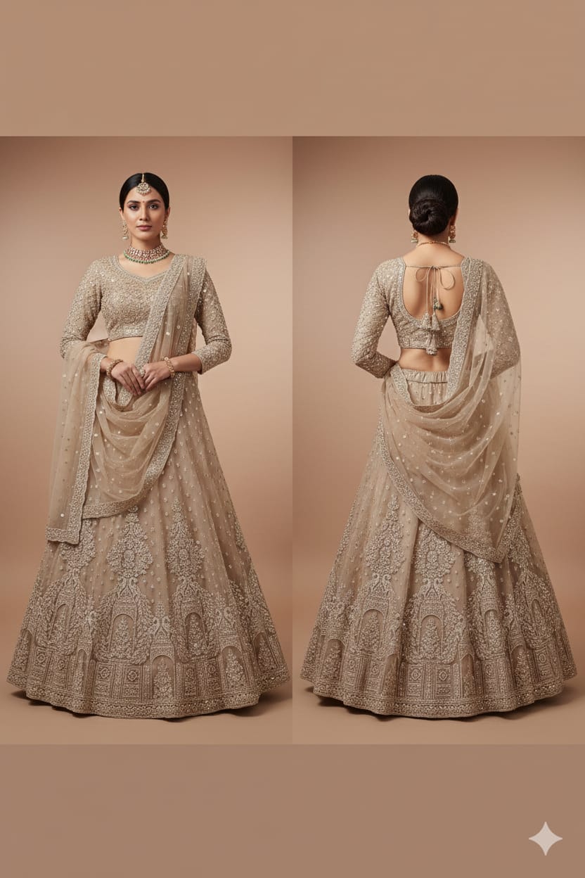 RECEPTION,ENGAGEMENT,PARTY WEAR BRIDAL LEHENGA CHOLI