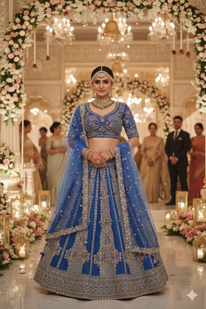 WEDDING,RECEPTION,FUNCTIONAL PARTY WEAR LEHENGA CHOLI