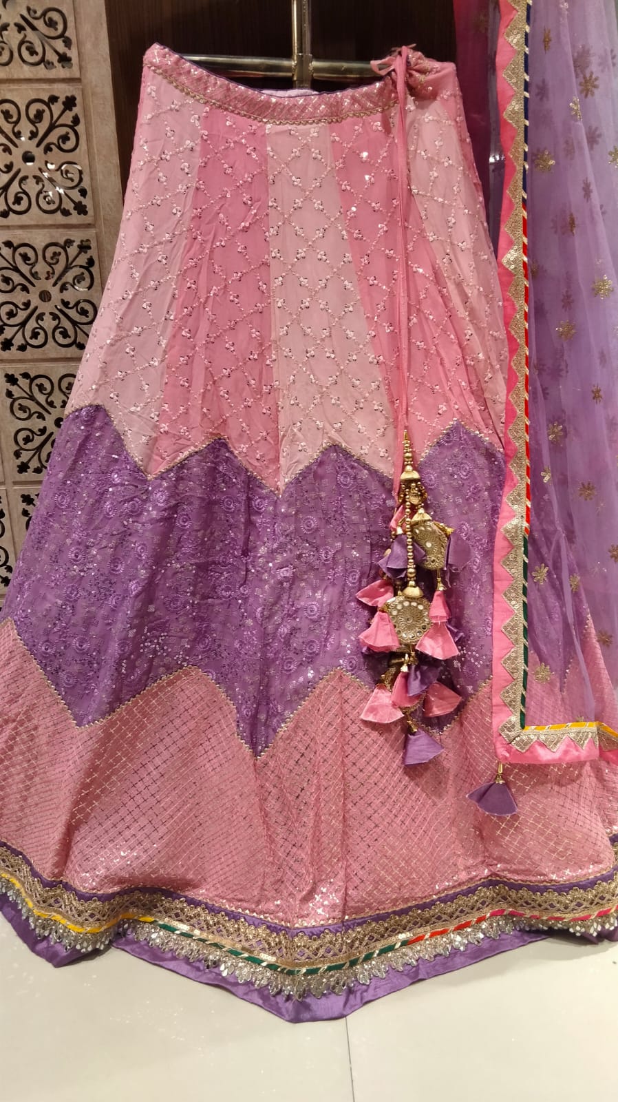 EVENING OCCASSION,HALDI,MEHENDI FUNCTIONAL WEAR LEHENGA CHOLI