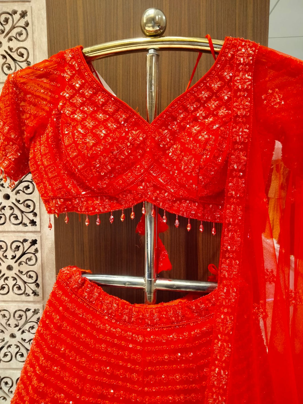 RECEPTION,WEDDING PARTY WEAR LEHENGA CHOLI