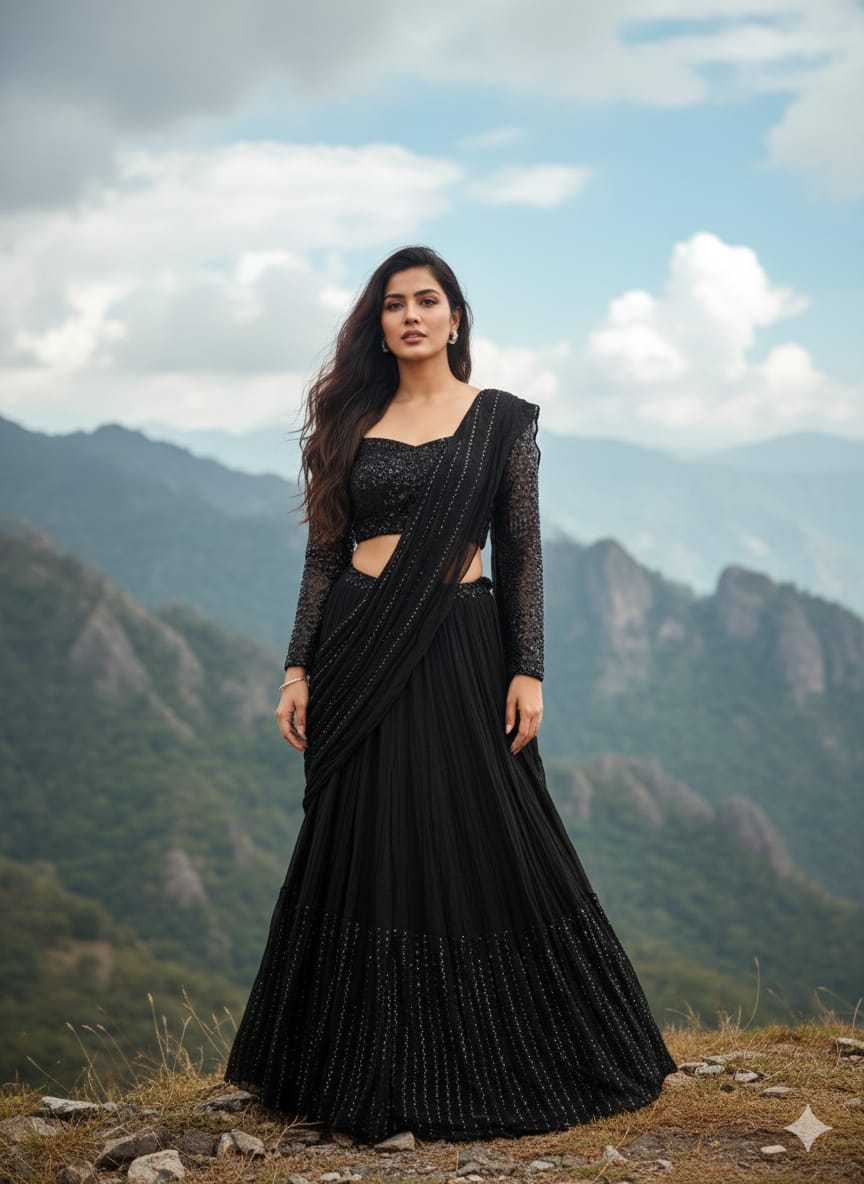 COCKTAIL,EVENING,FESTIVE OCCASSION PARTY WEAR LEHENGA CHOLI