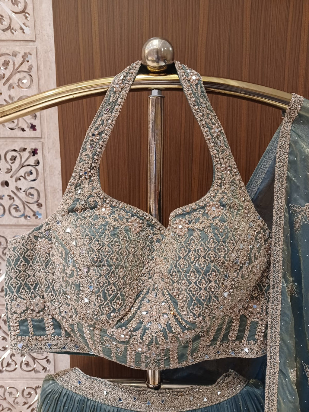 RECEPTION,ENGAGEMENT,FUNCTIONAL FESTIVE OCCASSION PARTY WEAR LEHENGA CHOLI