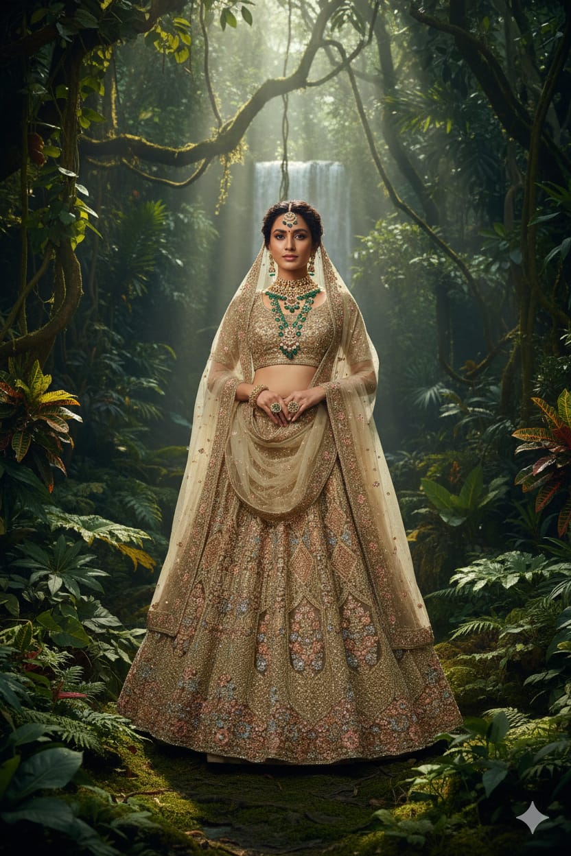 WEDDIND,RECEPTION,FESTIVE OCCASSION,PARTY WEAR UNSTITICHED LEHENGA CHOLI