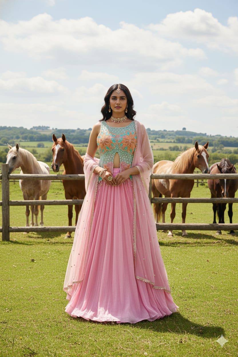 ENGAGEMENT,FESTIVE OCCASSION PARTY WEAR LEHENGA CHOLI