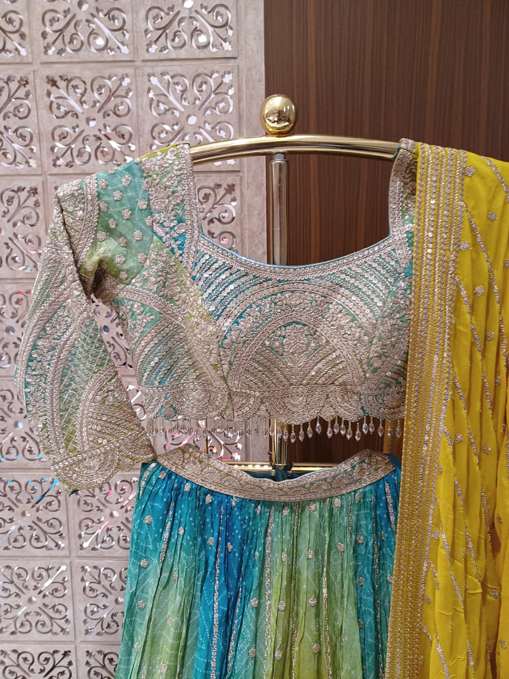HALDI,MEHENDI,FESTIVE OCCASSION PARTY WEAR LEHENGA