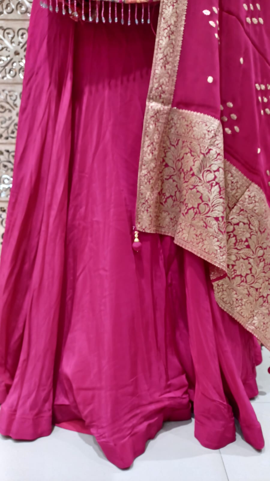 BANARSI SILK DESIGNER PARTY WEAR LEHENGA