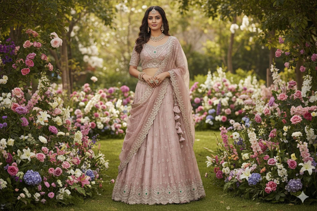 WEDDING,HALDI PARTY WEAR UNSTITICHED LEHENGA CHOLI