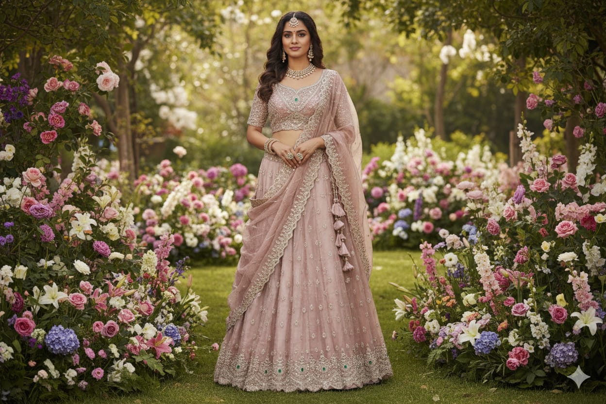 WEDDING,HALDI PARTY WEAR UNSTITICHED LEHENGA CHOLI