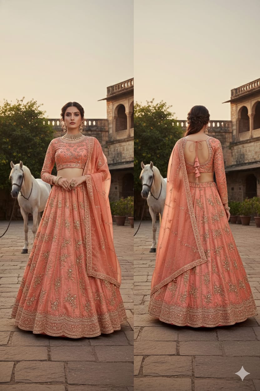 HALDI,MEHENDI FESTIVE OCCASSION UNSTITICHED LEHENGA