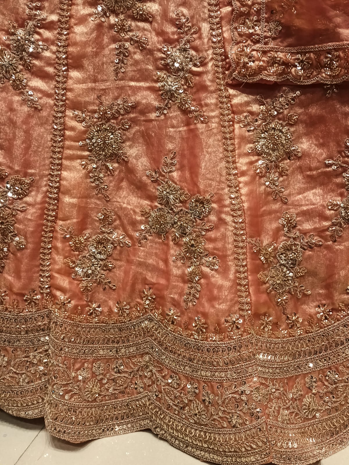 HALDI,MEHENDI FESTIVE OCCASSION UNSTITICHED LEHENGA