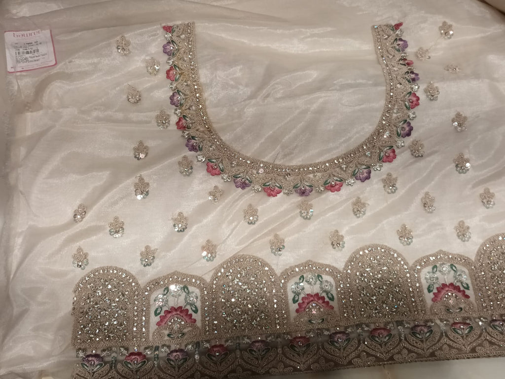 WEDDING,RECEPTION FUNCTIONAL PARTY WEAR UNSTITICHED LEHENGA