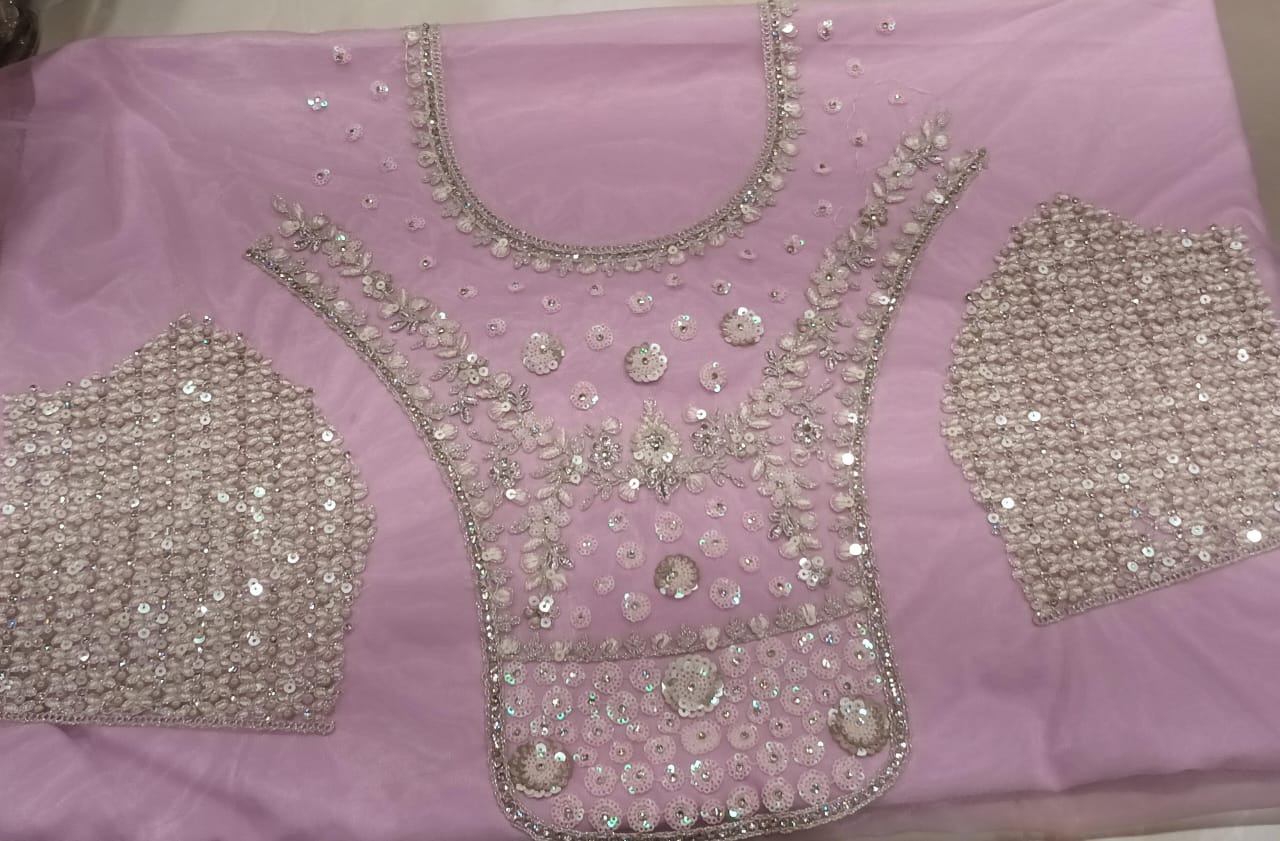 RECEPTION FESTIVE OCCASSION UNSTITICHED LEHENGA CHOLI