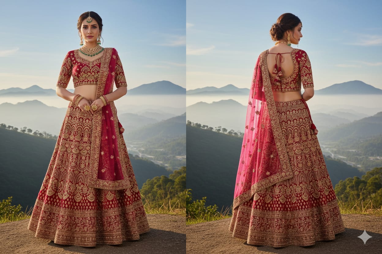 WEDDING,ENGAGEMENT FESTIVE OCCASSION PARTY WEAR LEHENGA CHOLI