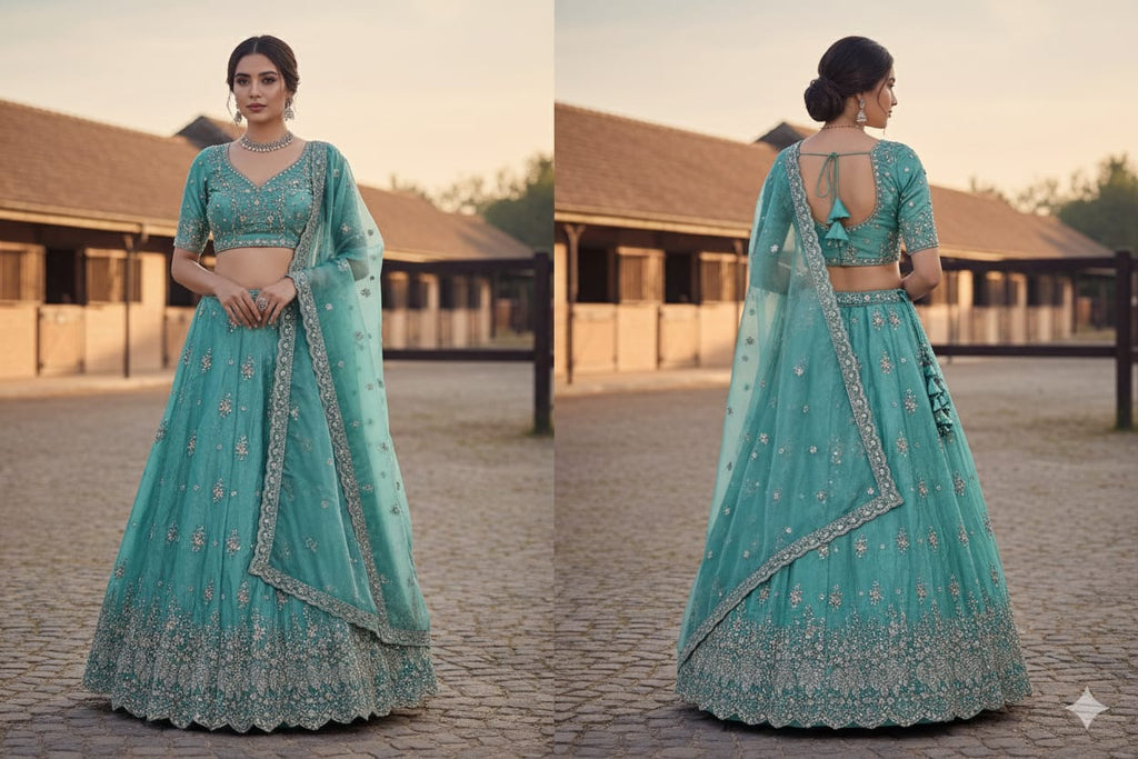 RECEPTION,FUNCTIONAL FESTIVE OCCASION PARTY WEAR LEHENGA CHOLI