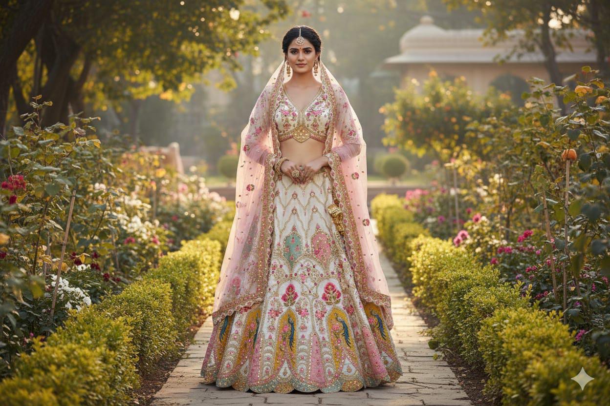 WEDDING,RECEPTION,FUNCTIONAL LEHENGA CHOLI