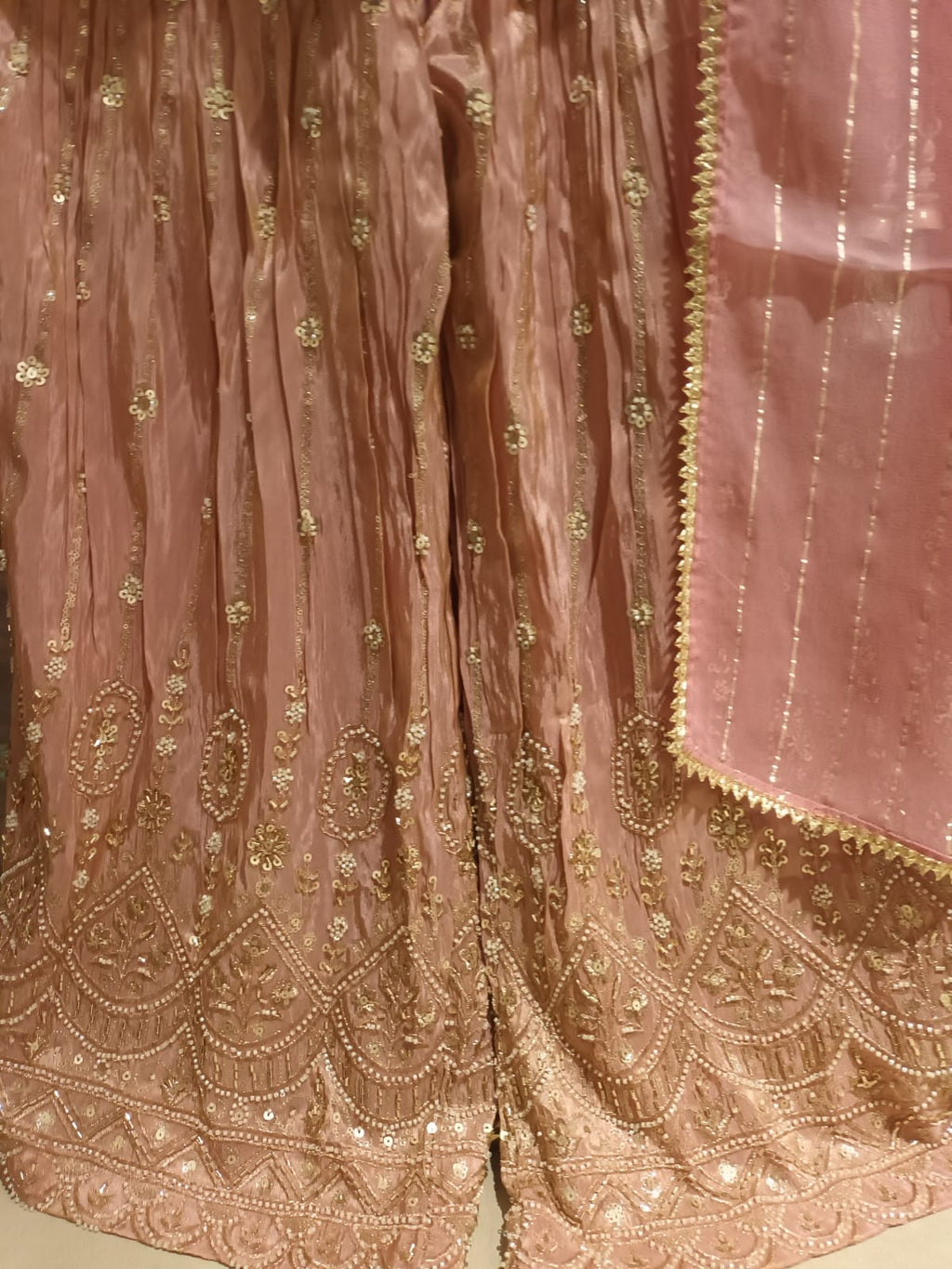 GHARARA STYLE OUTFIT, FUNCTIONAL FESTIVE OCCASSION PARTY WEAR