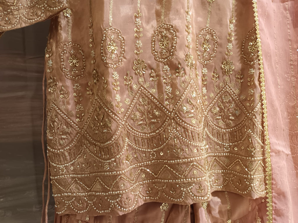GHARARA STYLE OUTFIT, FUNCTIONAL FESTIVE OCCASSION PARTY WEAR