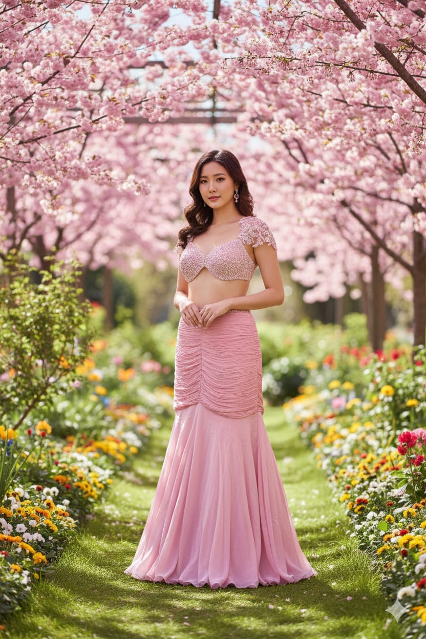 DESIGNER MERMAID FISH-CUT LEHENGA