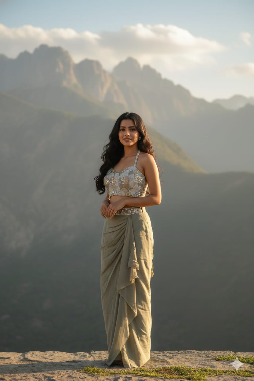 INDO-WESTERN,MEHNDI,HALDI PARTY WEAR OUTFIT