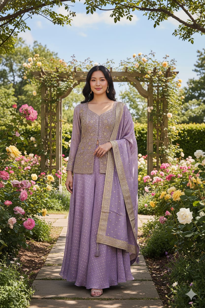 FLARE PALAZZO SET SANGEET,FESTIVE, OCCASSION PARTY WEAR OUTFIT